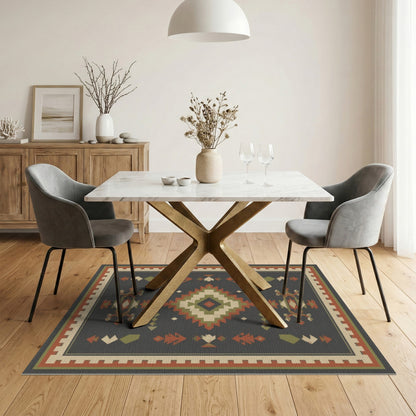 Heritage Tribal Grey Area Rug