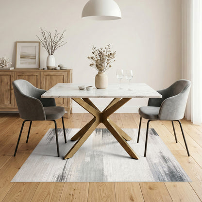 Grey Abstract Area Grey Abstract Brushstroke Area Rug