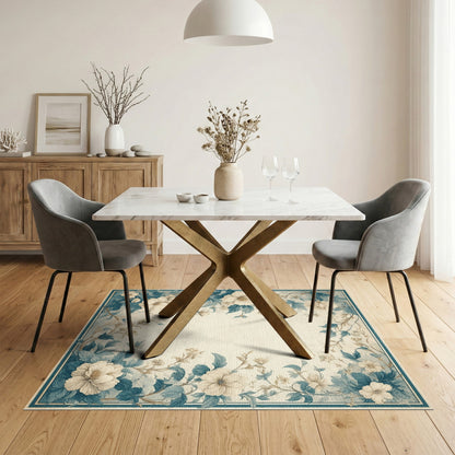 Blue Floral Vintage No. 23 Area Rug