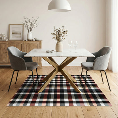 Multi-color and Patterns Multi-Color Plaid Checkered Area Rug
