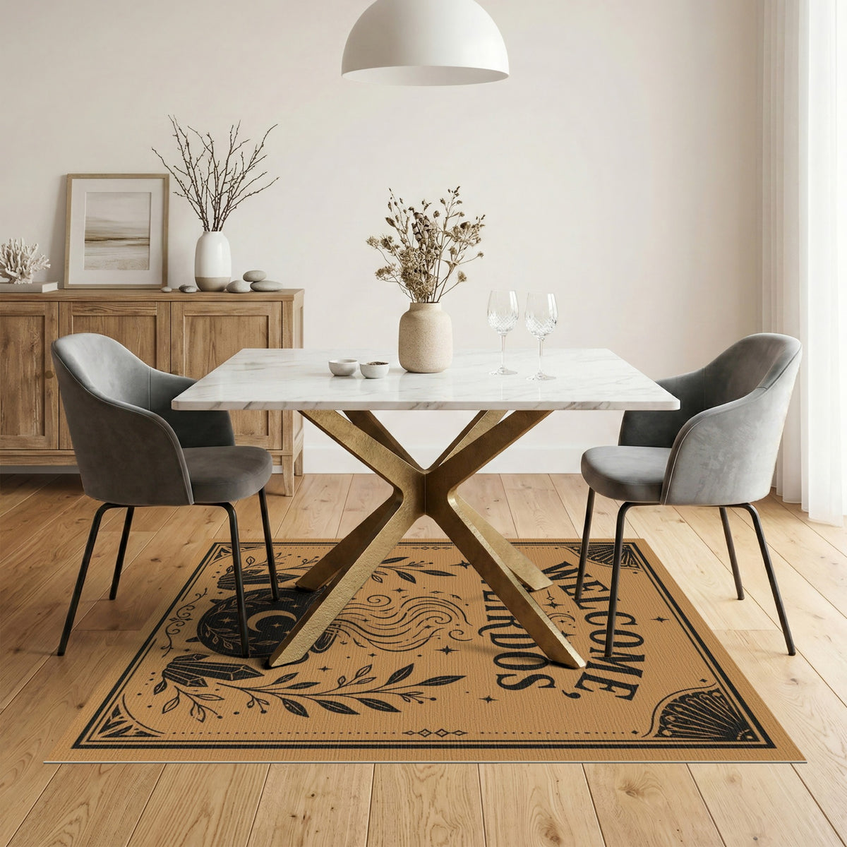 Welcome Weirdos Cauldron Area Rug