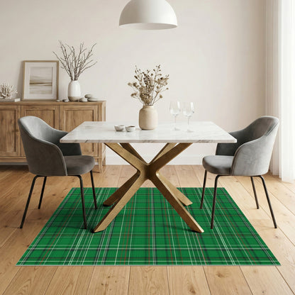 Green Plaid Heritage Area Rug