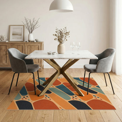 Multi-color and Patterns Multi-Color Abstract Geometric Area Rug