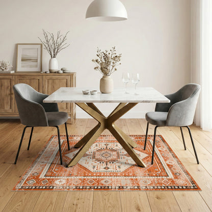 Heritage Tribal Orange Heritage Tribal Diamond Area Rug