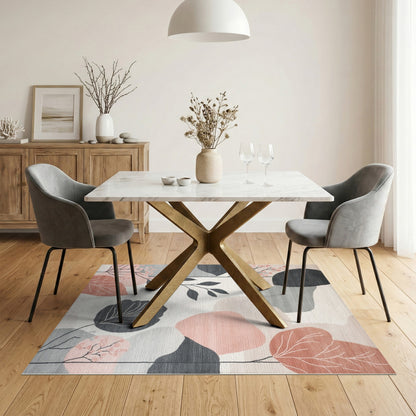Abstract Leaf Area Rug