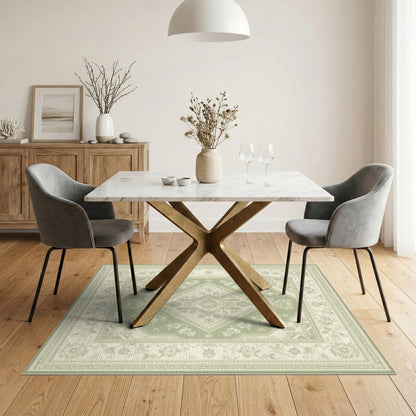 Traditional Persian Sage Green Traditional Persian Area Rug