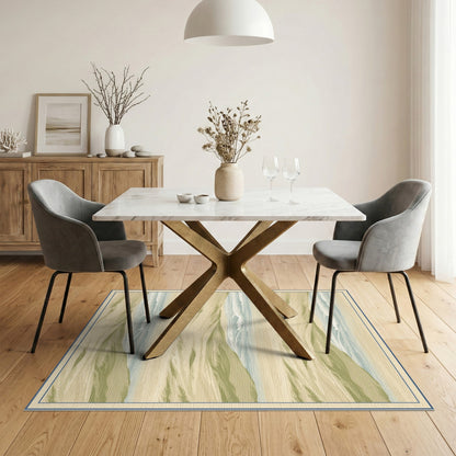 Coastal Dunes Beige Area Rug