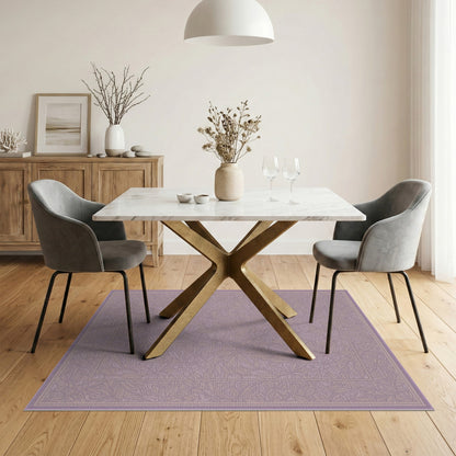 Purple Floral Vintage Area Rug
