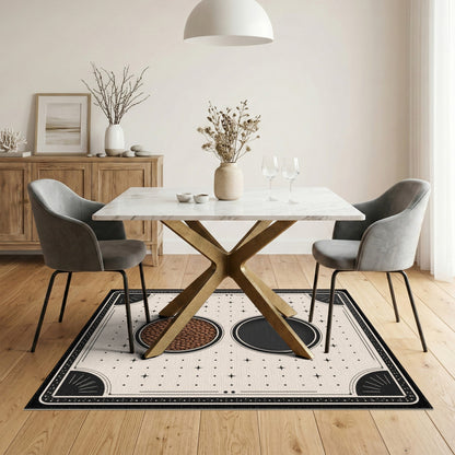 ODIKA Celestial Dot Brown Vintage Rug