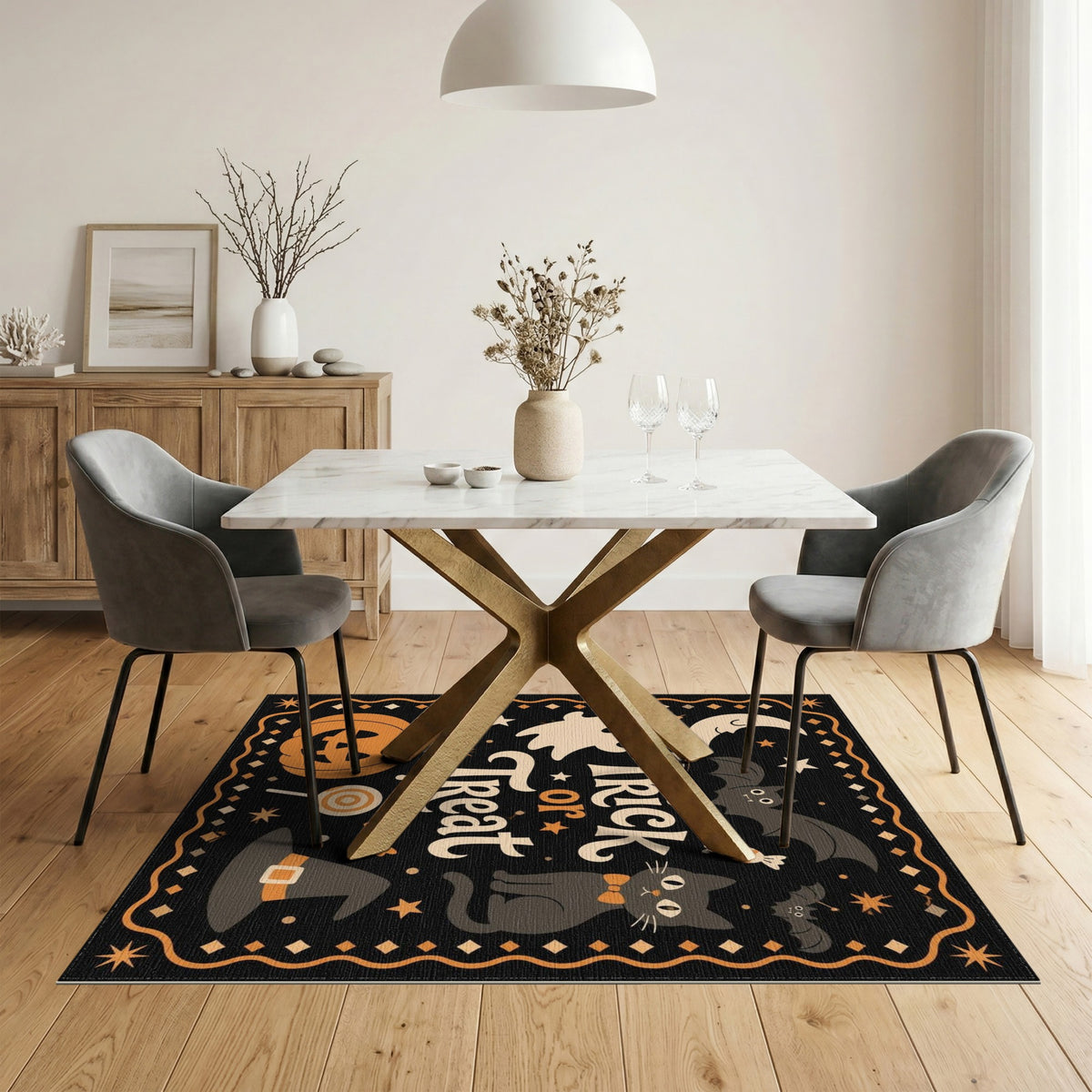Trick or Treat Halloween Kids Cartoon Rug