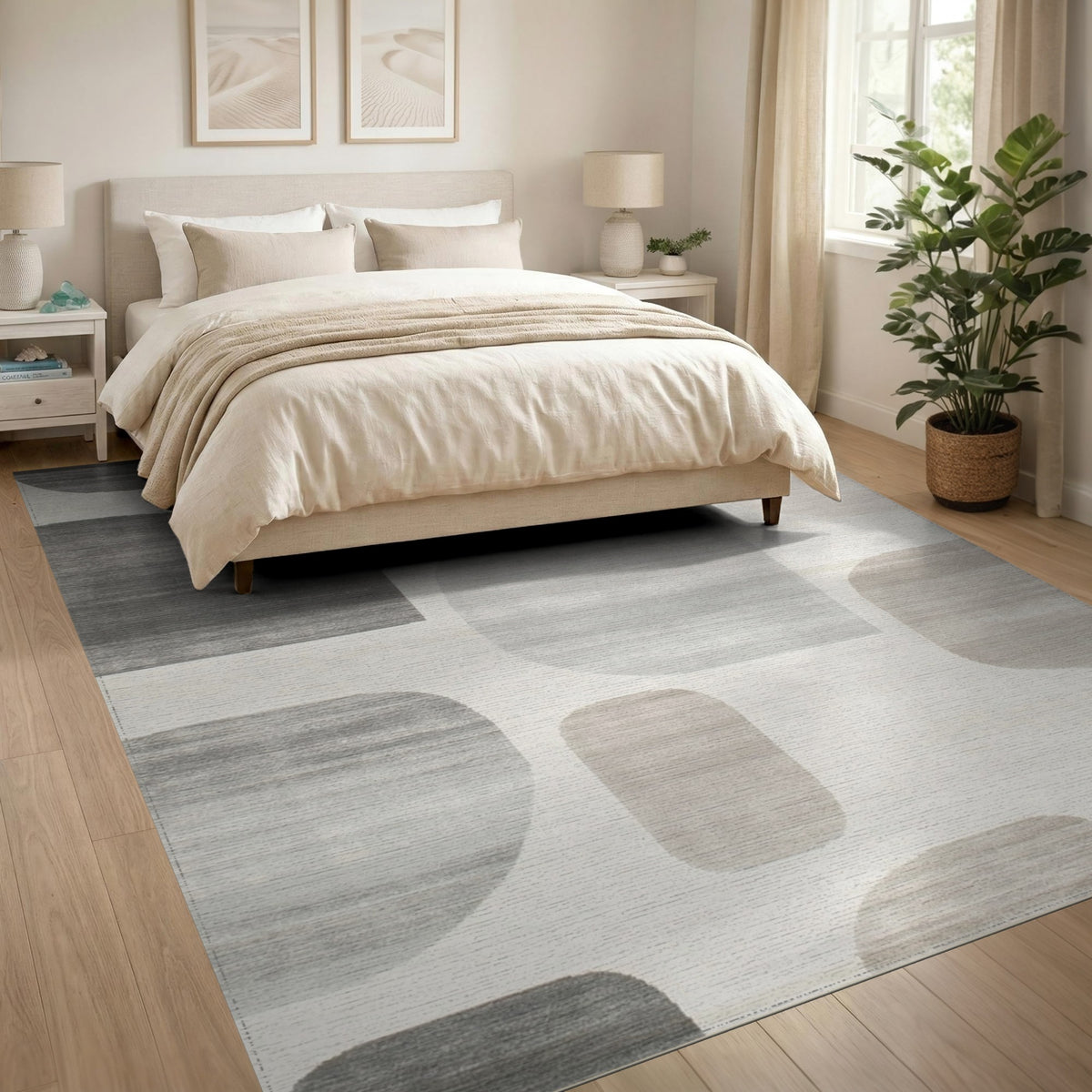 Grey Abstract Area Grey Abstract Shapes Area Rug