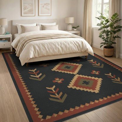 Southwestern Geometric Diamond Southwestern Area Rug