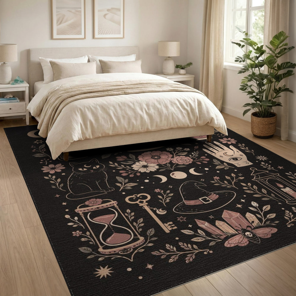 Mystic Moon Witchcraft Area Rug