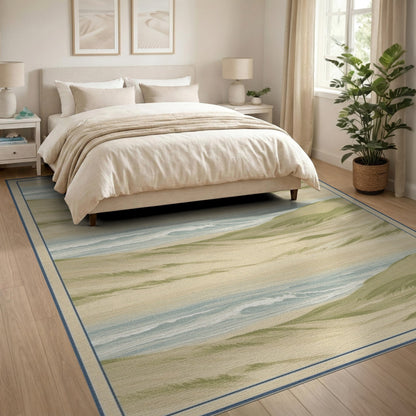 Coastal Dunes Beige Area Rug