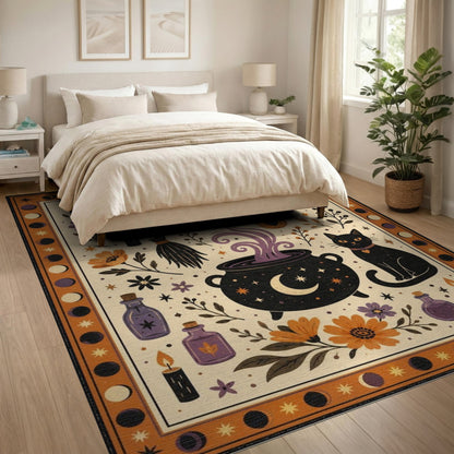 Witch Cauldron Halloween Area Rug