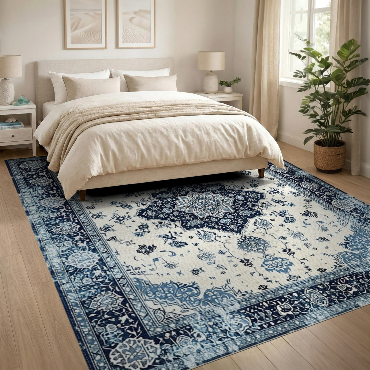 Blue Persian Traditional Area Rug