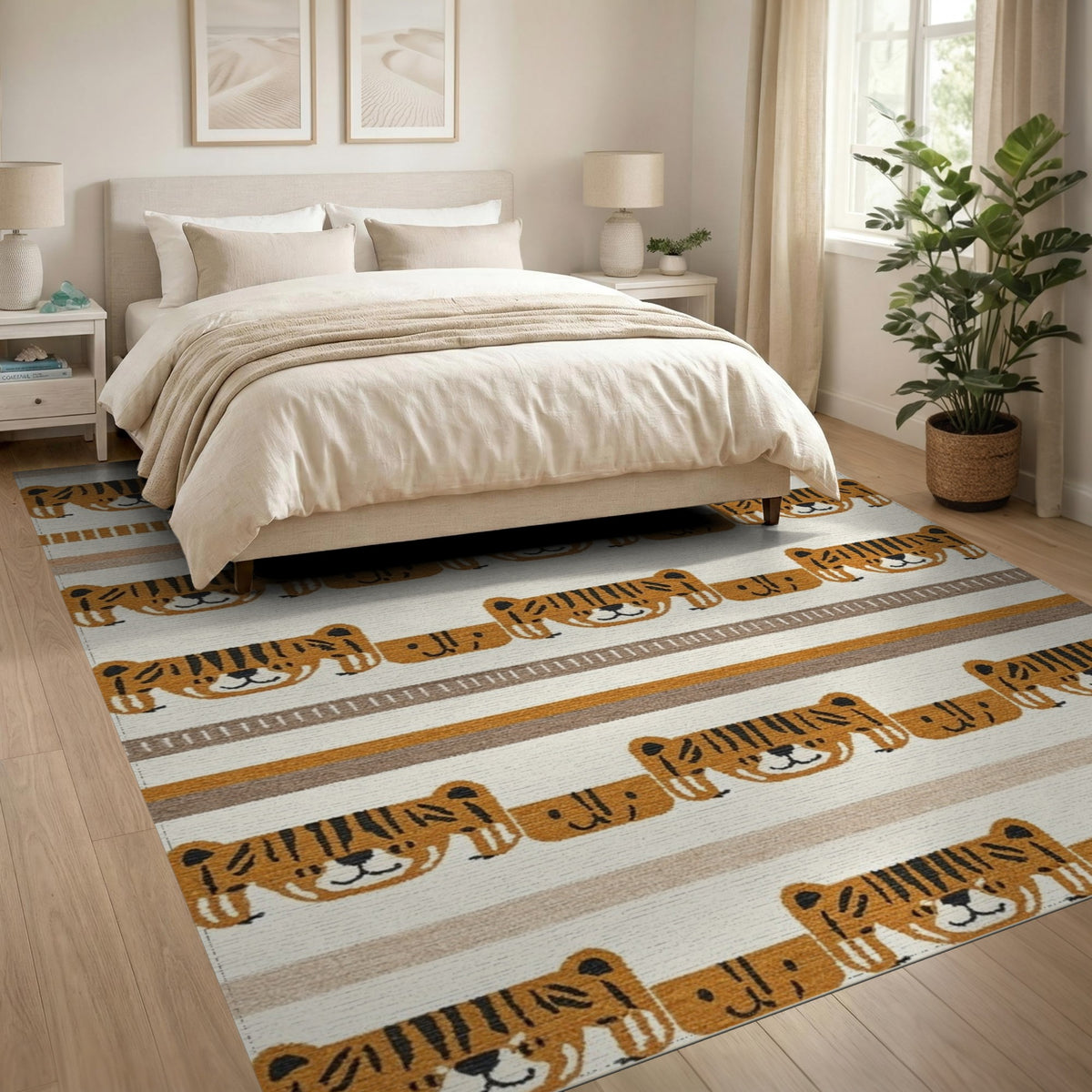 Tiger Kids Washable Area Rug