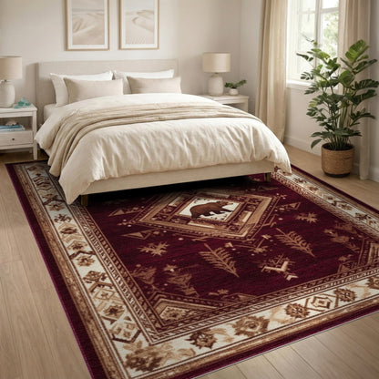 Red Bear Heritage Area Rug
