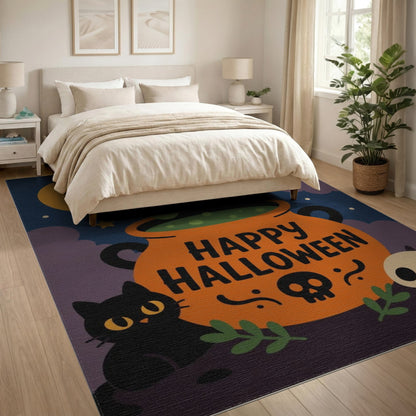 Happy Halloween Cauldron Area Rug