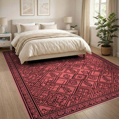 Red Floral Vintage No. 67 Area Rug
