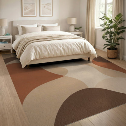 Abstract Area Brown and Tan Abstract Brown Tan Area Rug
