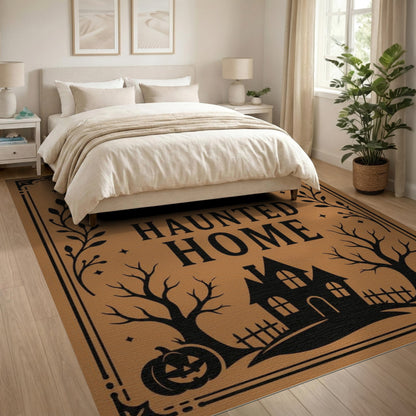 Haunted Home Halloween Area Rug