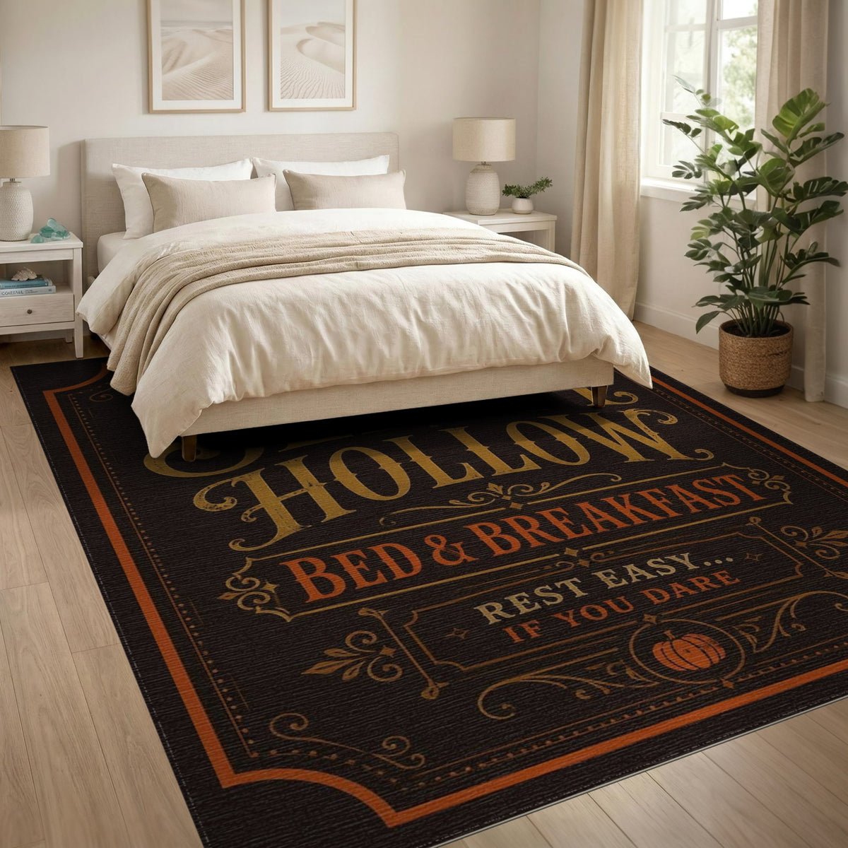 Gold and Silver Sleepy Hollow Vintage Area Rug