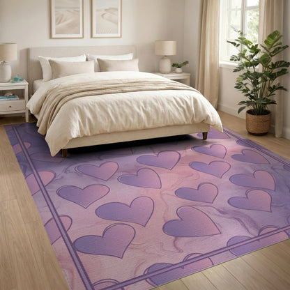 Purple Heart Marble Area Rug