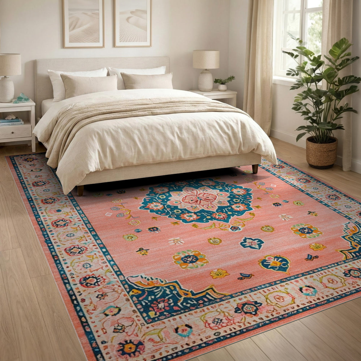 Pink Medallion Pink Floral Medallion Area Rug