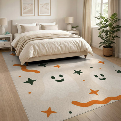 Cute Ghost Kids Washable Area Rug