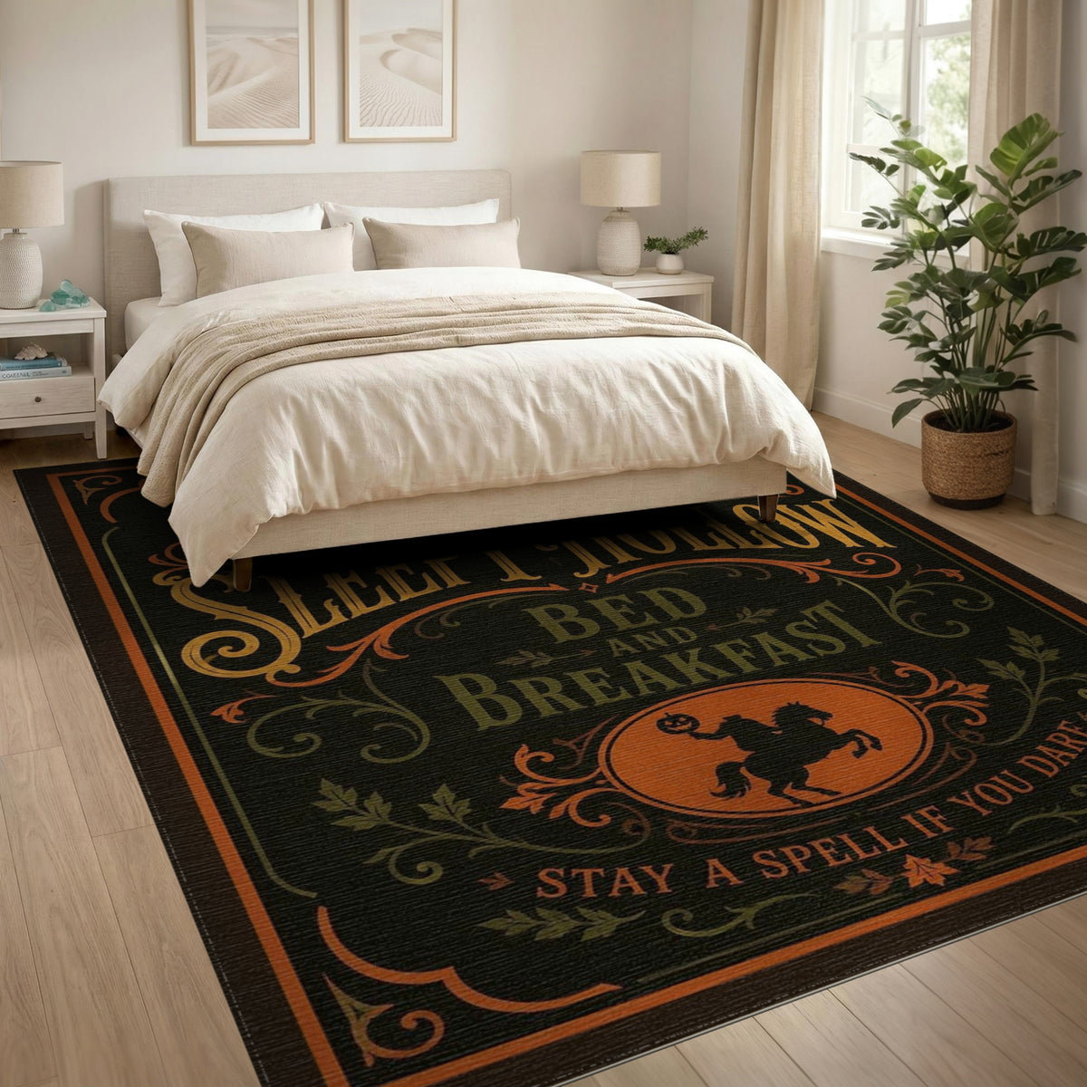 Sleepy Hollow Vintage Halloween Area Rug
