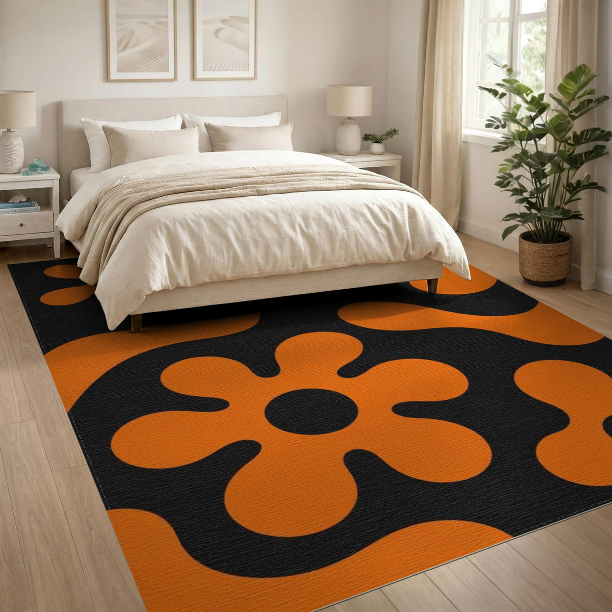 Orange Abstract Area Bold Orange Abstract Area Rug
