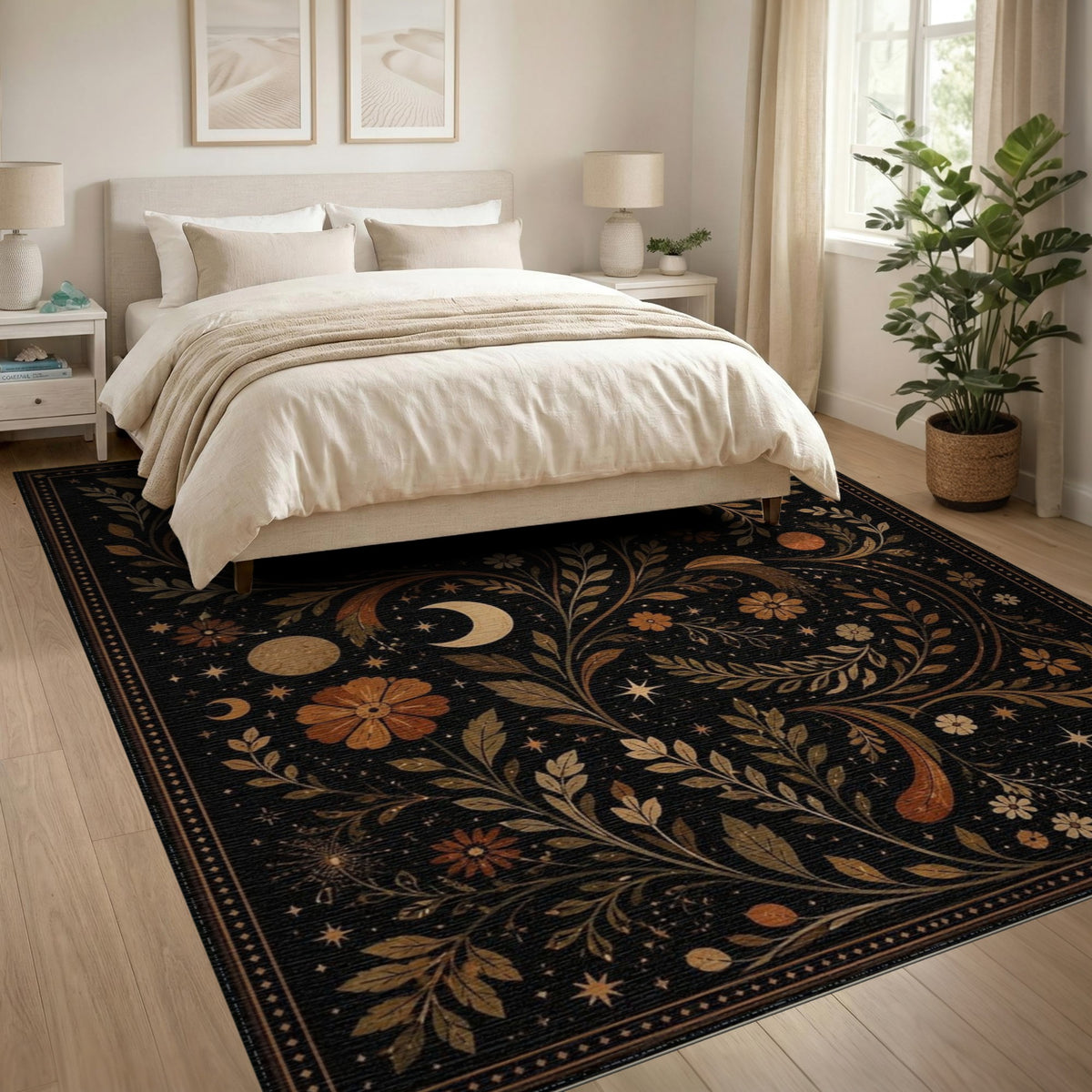 Celestial Floral Area Rug