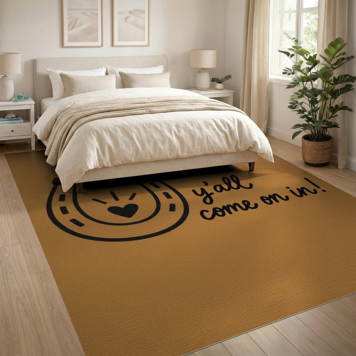 Y'all Come On In Horseshoe Welcome Rug