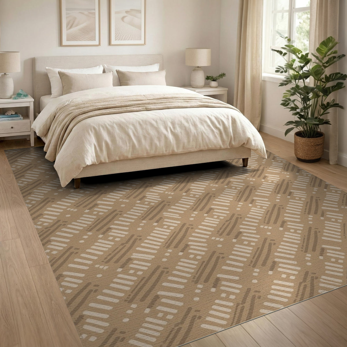 Heritage Tribal Brown Tan Area Rug