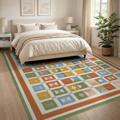 Multi-Color Geometric Area Rug