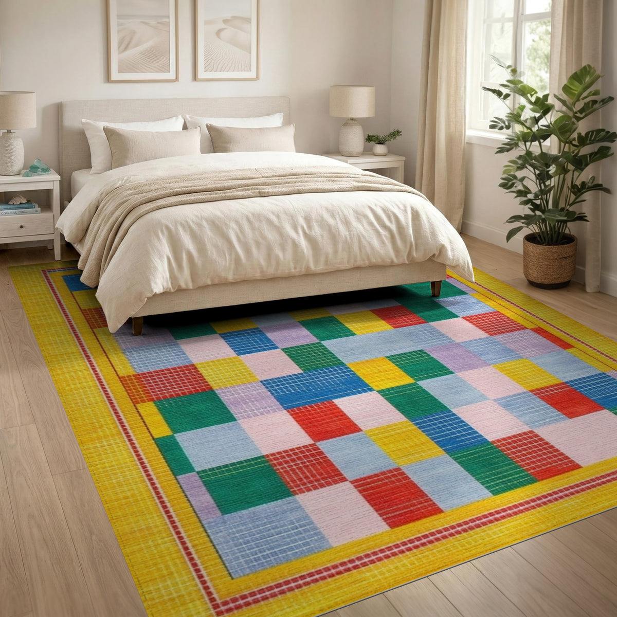 Vibrant Multi-Color Geometric No. 23 Area Rug