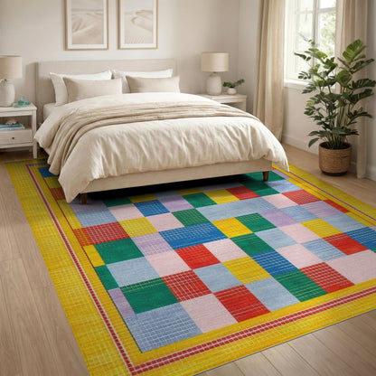 Vibrant Multi-Color Geometric No. 23 Area Rug
