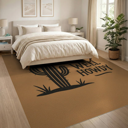 Well Howdy Cactus Southwestern Area Rug