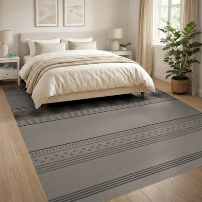 Beige Southwestern Geometric Area Rug
