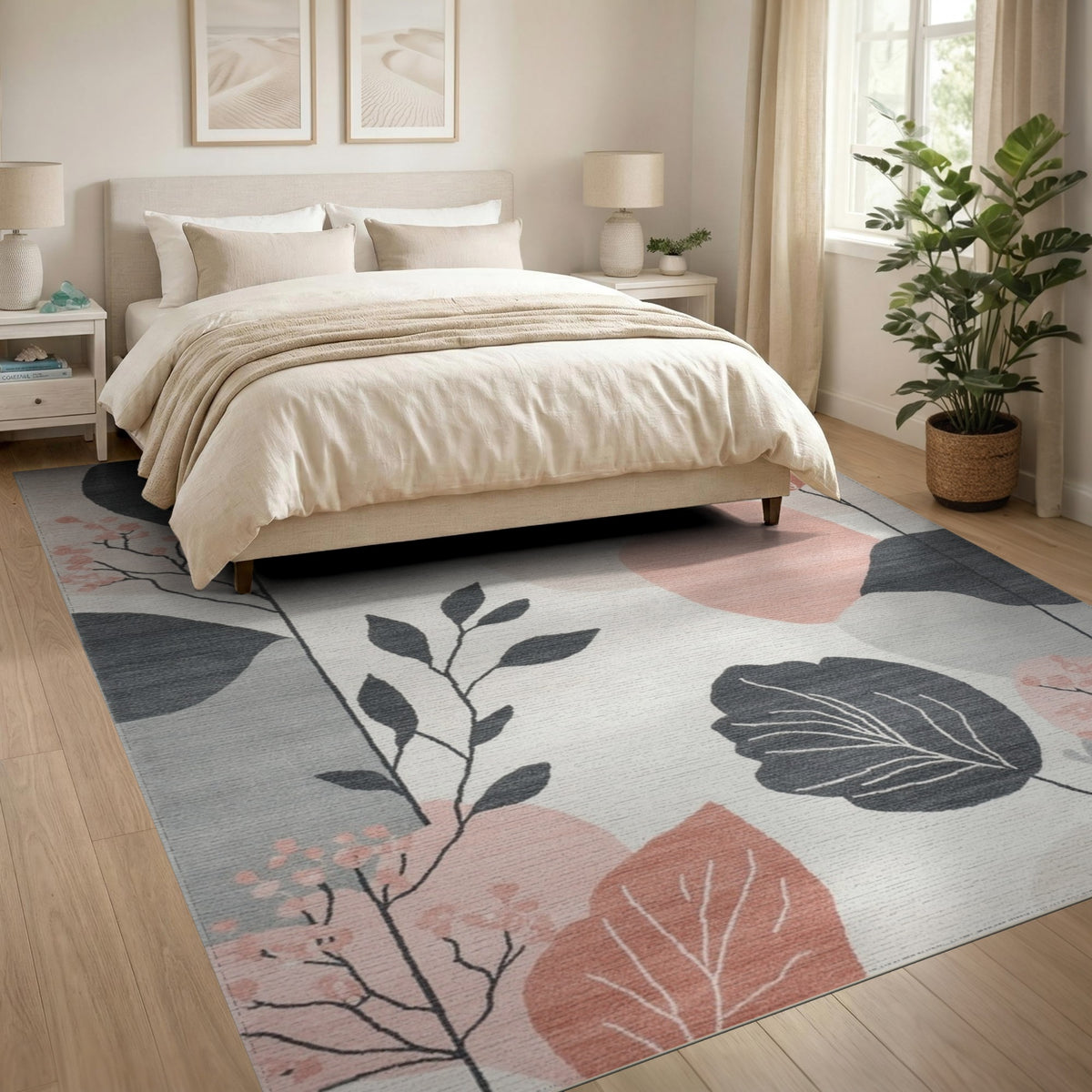 Abstract Leaf Area Rug