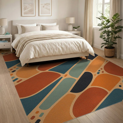 Multi-color and Patterns Multi-Color Abstract Geometric Area Rug
