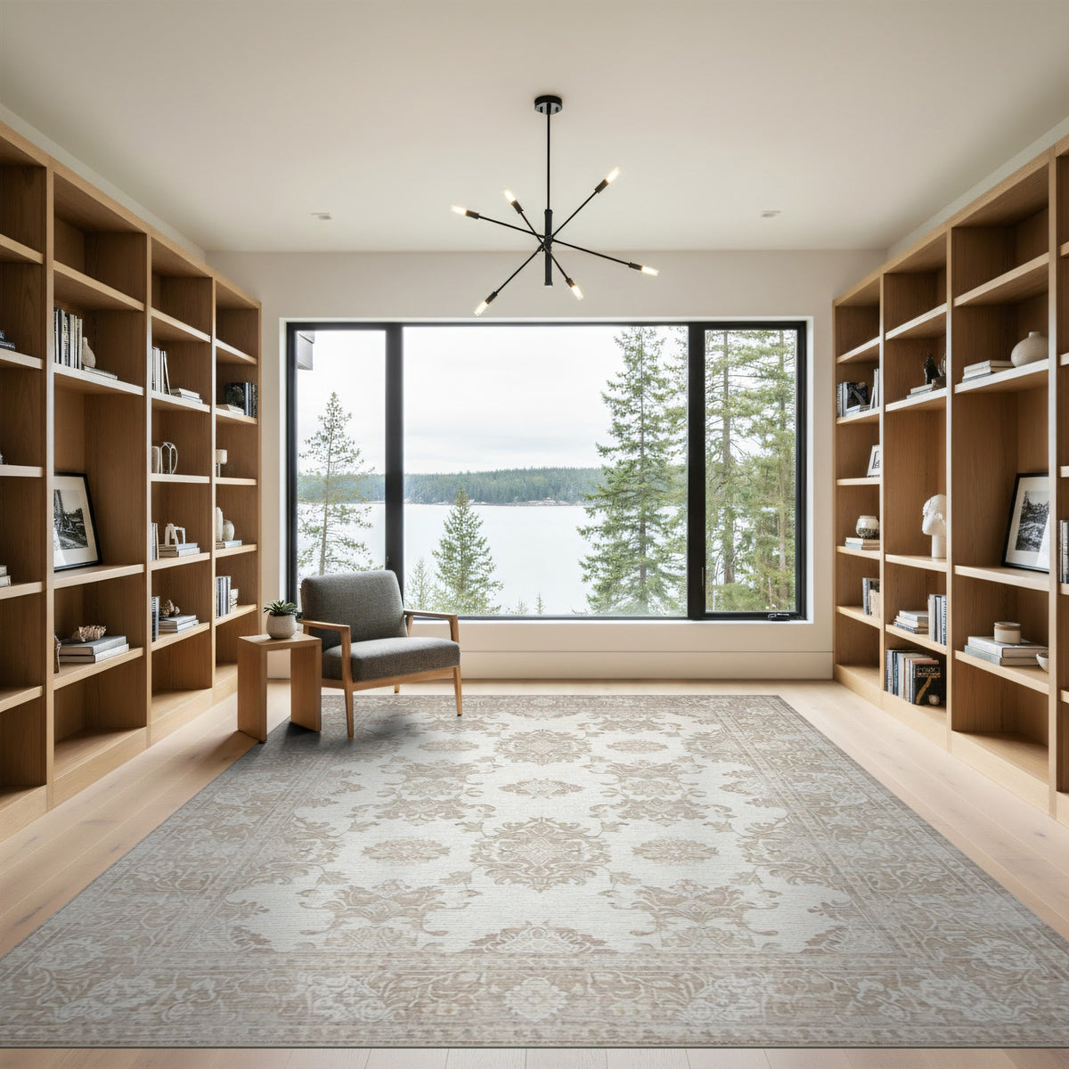 Beige Traditional Persian Traditional Persian Area Rug