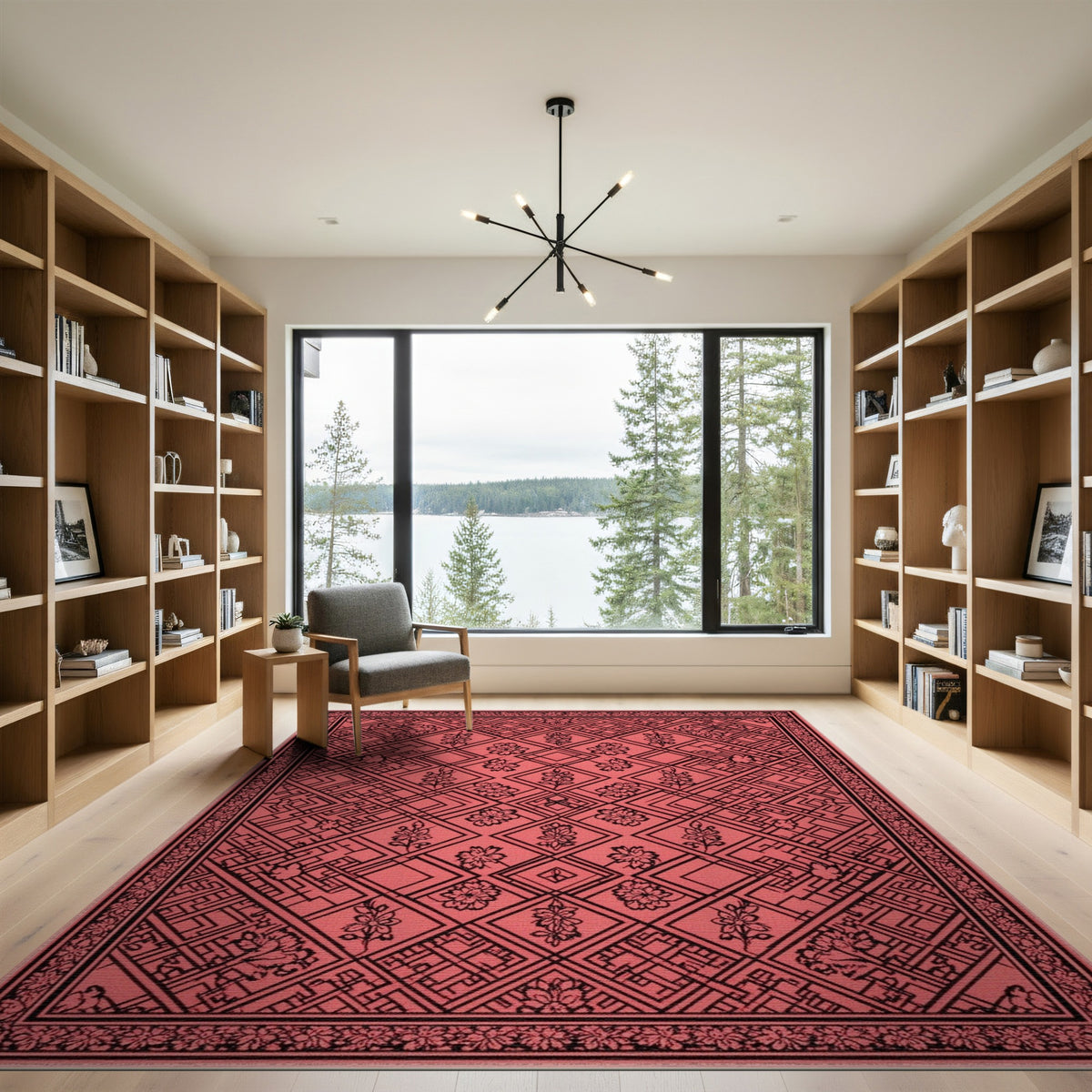 Red Floral Vintage No. 67 Area Rug