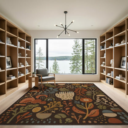 Boho Chic Multi-Color Floral Area Rug