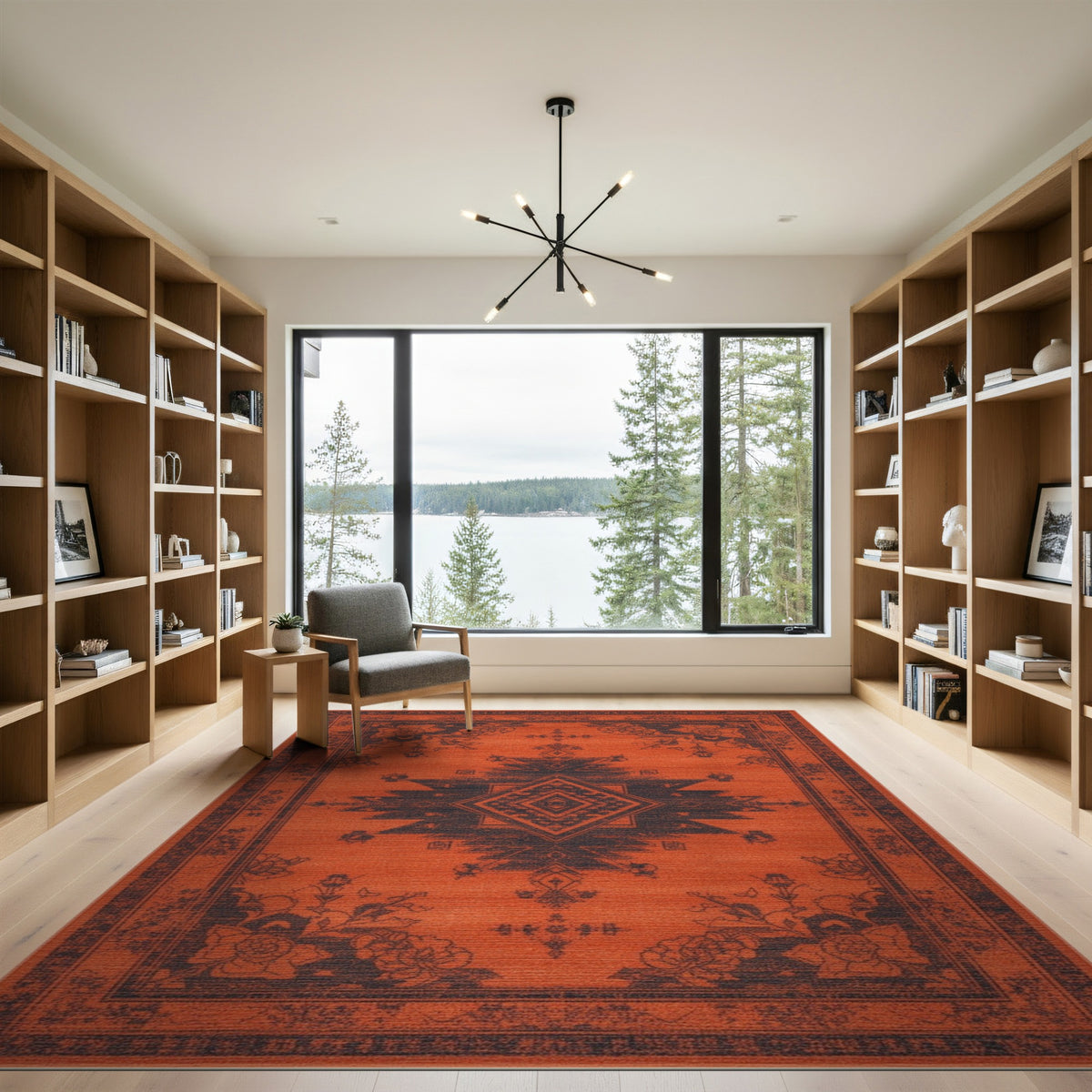 Orange Distressed Vintage No. 17 Area Rug