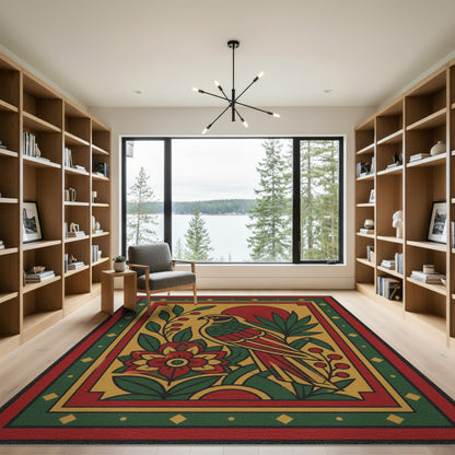 Heritage Falcon Bird Area Rug