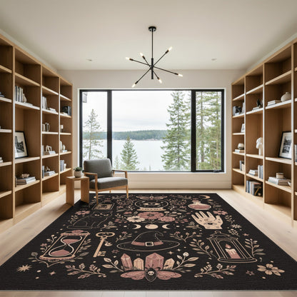Mystic Moon Witchcraft Area Rug