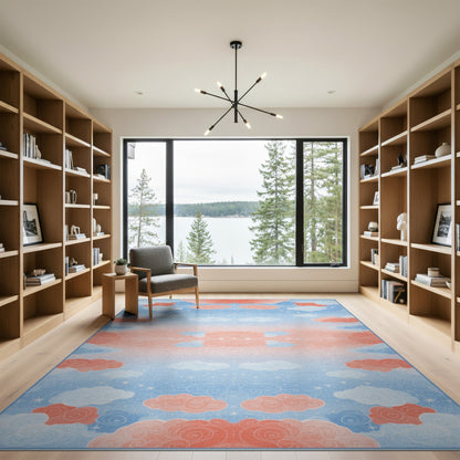 Dreamy Cloud Sky Kids Rug