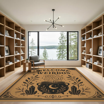 Welcome Weirdos Cauldron Area Rug